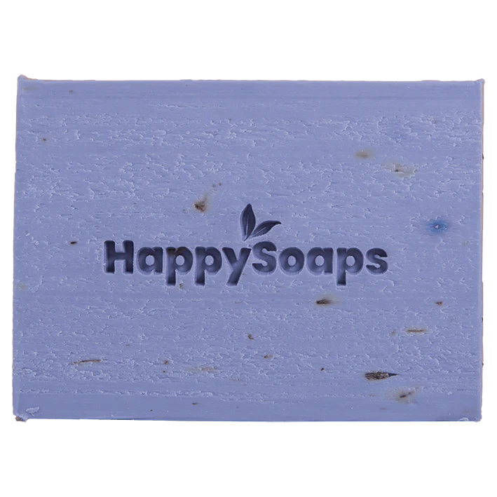 Happy Soaps Lavendel body wash bar frilagd